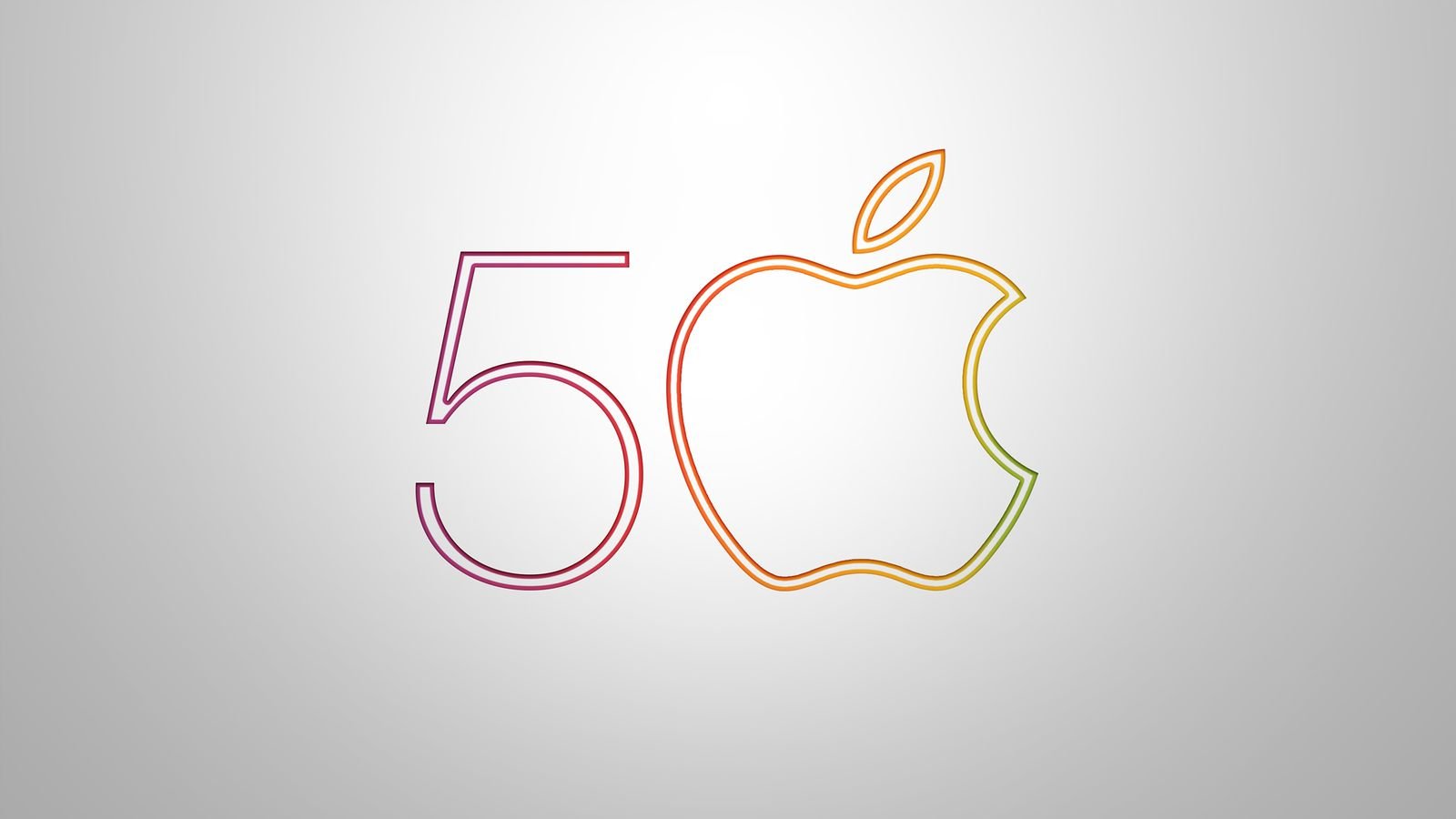 apple 50 logo feature